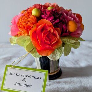MackenzieChilds miniature Sunburst Flower Bouquet, retired, with Tag